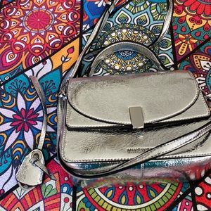 Nine West silver mettalic handbag